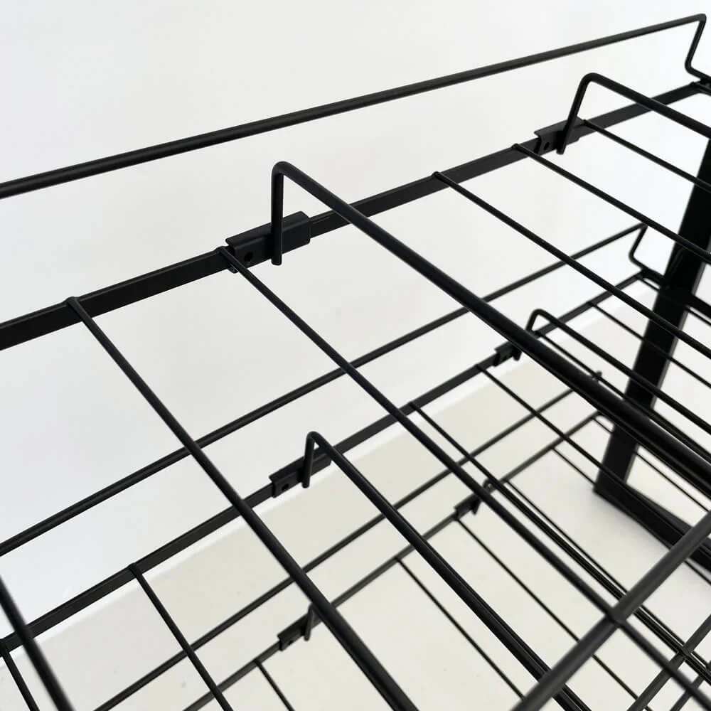 3 Tier Heavy Duty Adjustable Can Rack Matte Black - Image 4