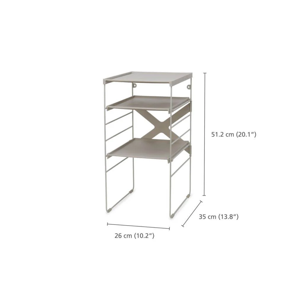 Joseph Joseph Adjustable Shoe Rack Ecru - Image 10