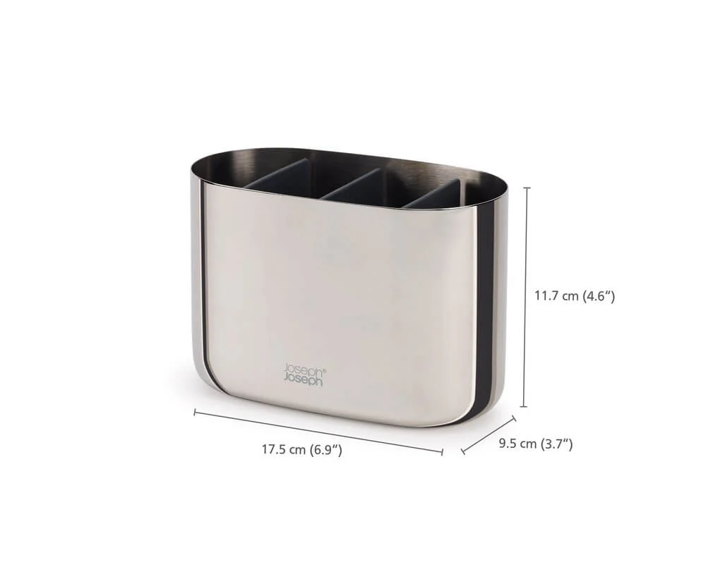 Joseph Joseph EasyStore Large Luxe Stainless Steel Toothbrush Caddy - Image 9