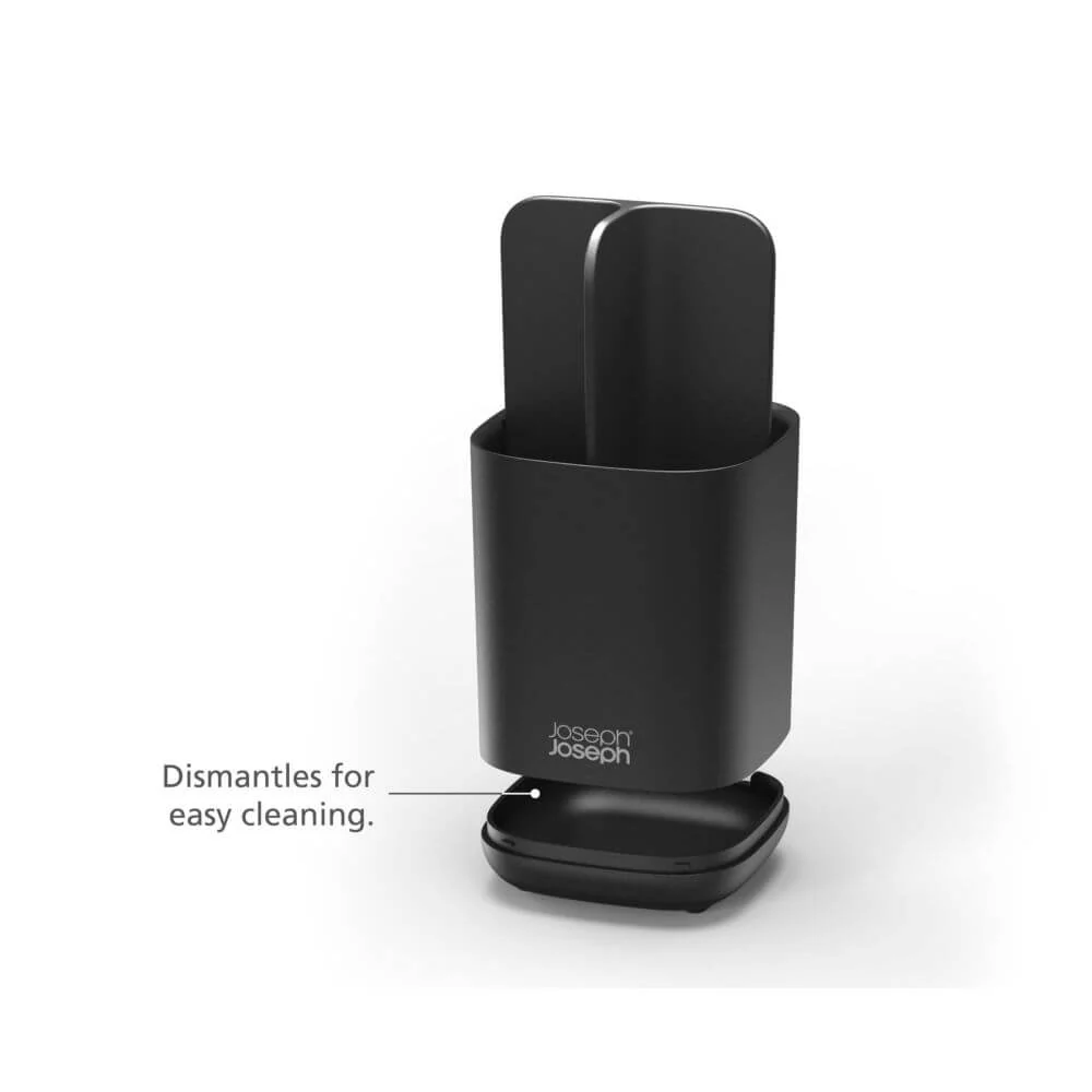Joseph Joseph EasyStore Toothbrush Caddy Matte Black - Image 5
