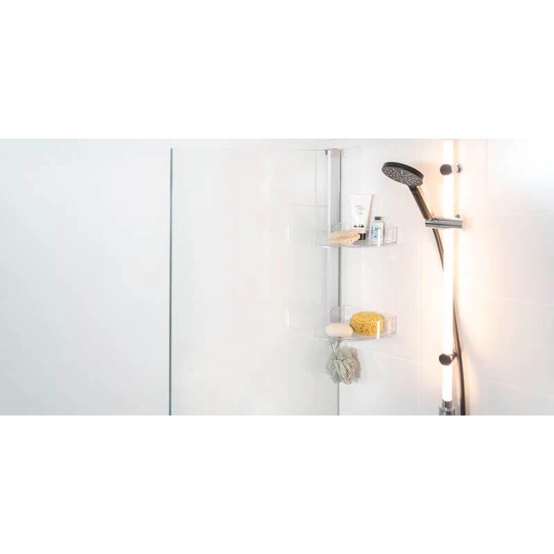 Prima 2 Tier Over Door Corner Shower Caddy - Image 3